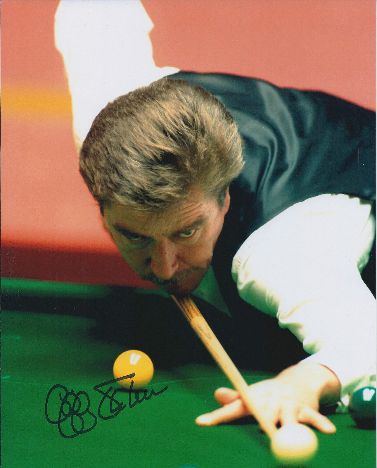 Cliff THORBURN SIGNED 12x8 Photo Poster painting Autograph COA AFTAL World SNOOKER Champion 147