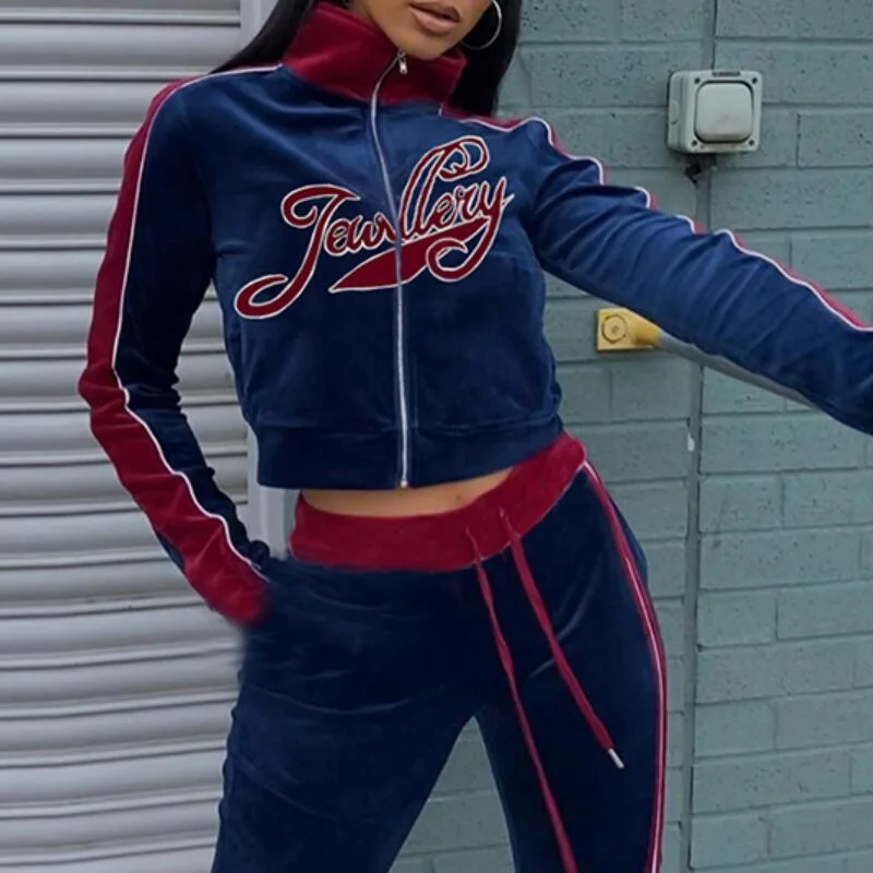 Women Tracksuit 2 Piece Set Winter Sport Set Women Sets Womens Outfits Two Peice Set For Women Sportswear Chandal Mujer