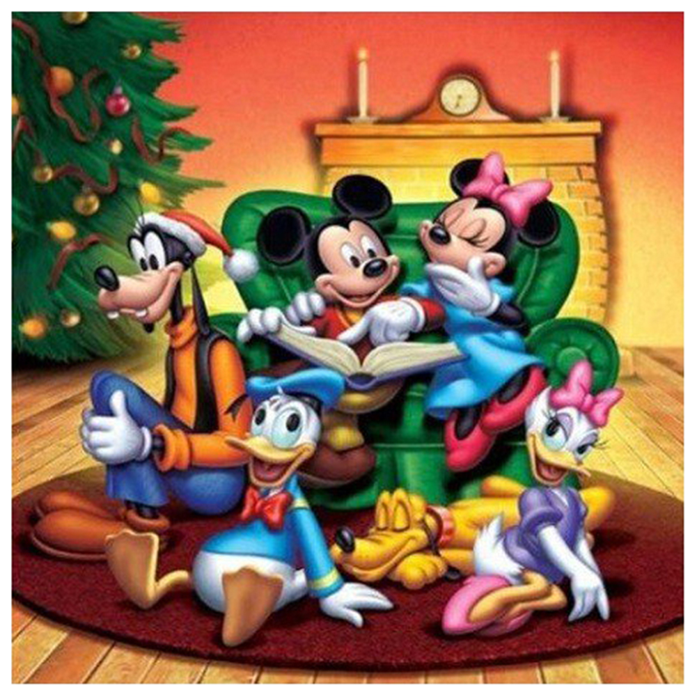 

40*40CM - Round Drill Diamond Painting - Cartoon Mouse, 501 Original