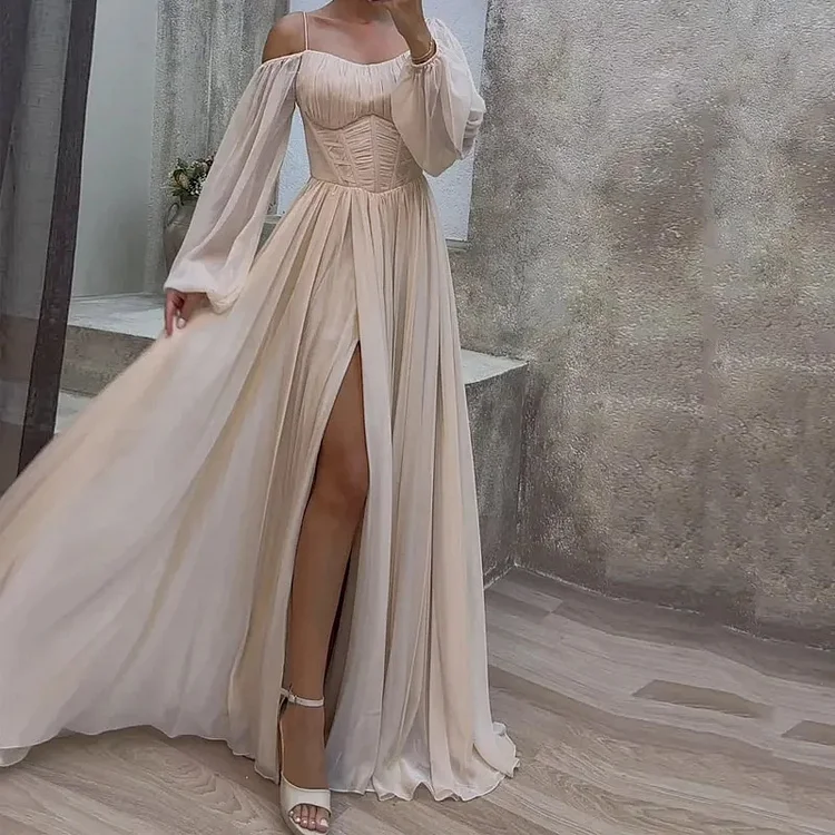 Women's Fashion Elegant Party Sexy High Waist Maxi Dresses