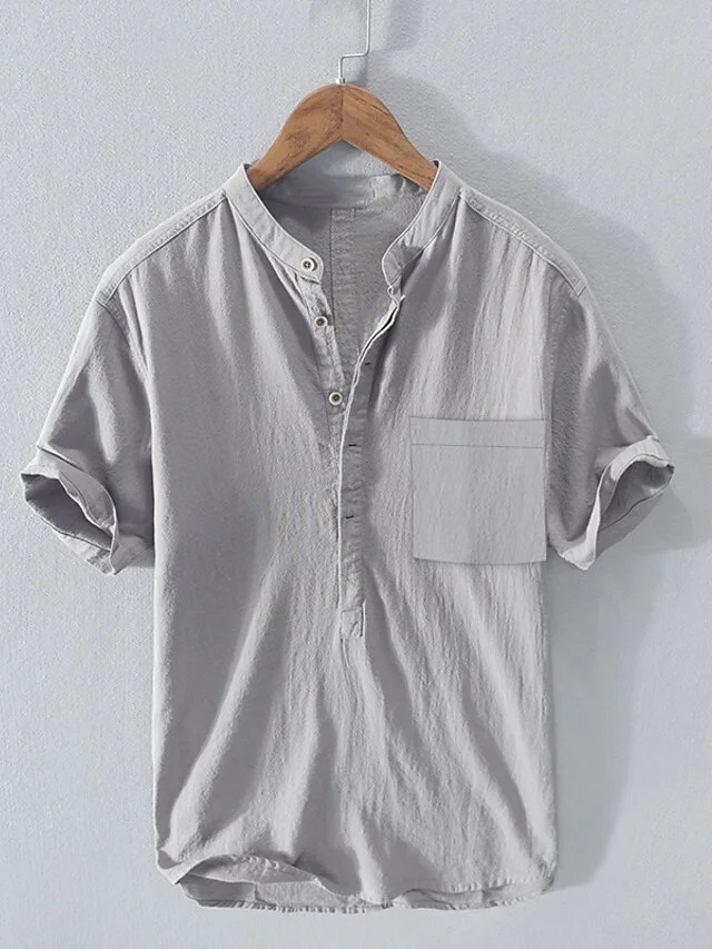 Men's Linen Shirt Summer Shirt Beach Shirt 