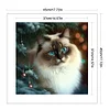Christmas Cat - 11CT Stamped Cross Stitch 45*45cm/17.72*17.72in