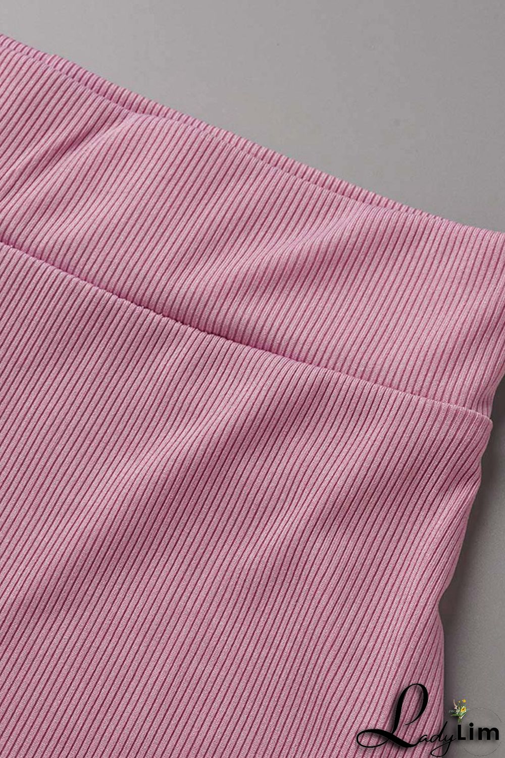 Blue Casual Solid Split Joint O Neck Sleeveless Two Pieces