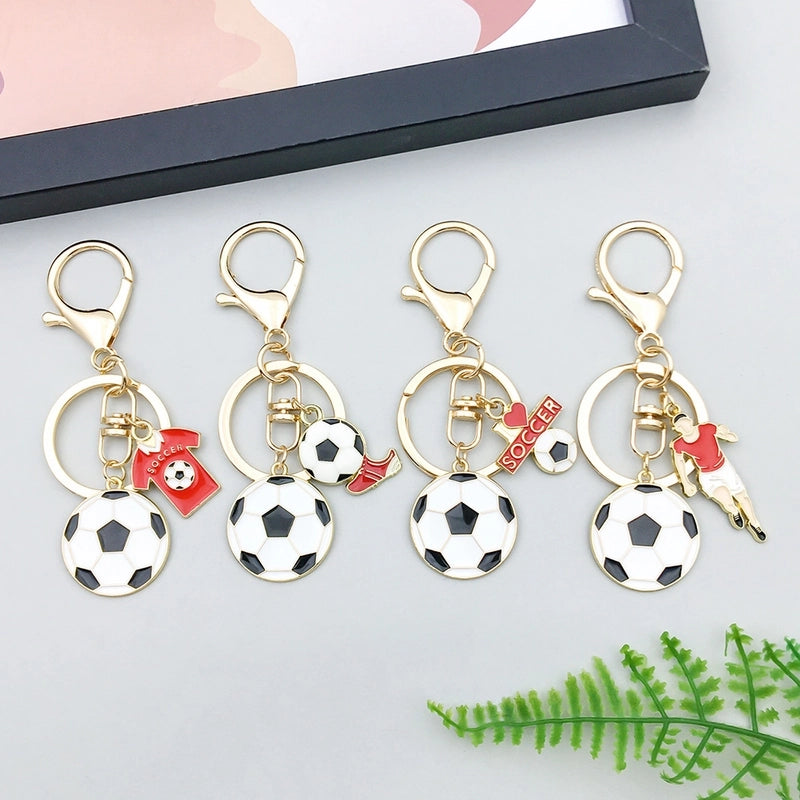 Classic Style Sports Football Football Player Zinc Alloy Unisex Bag Pendant Keychain