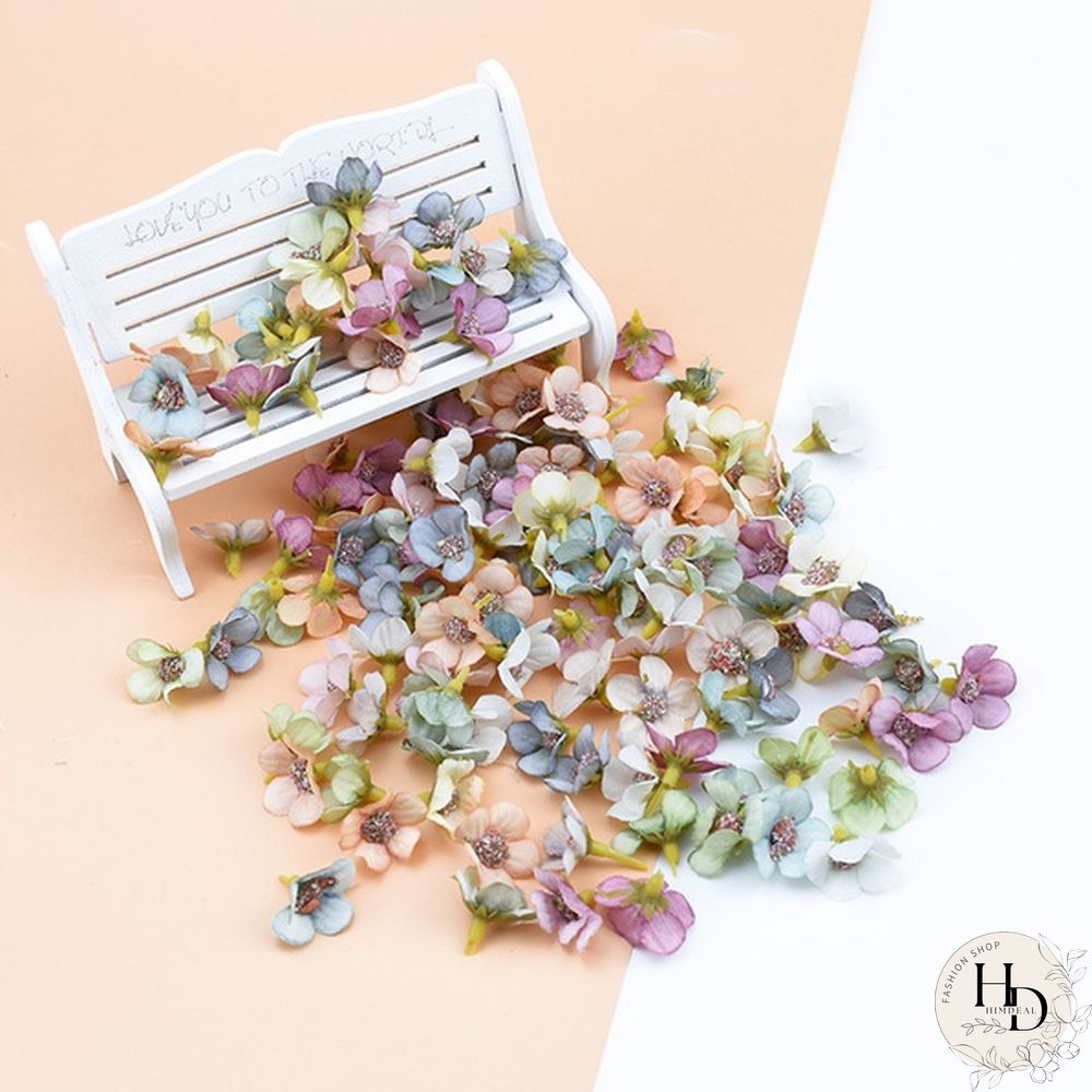 50/100pcs Multicolor Daisy Flower Head Mini Silk Artificial Flower For Wedding Engagement Party Home Decor DIY Garland Headdress