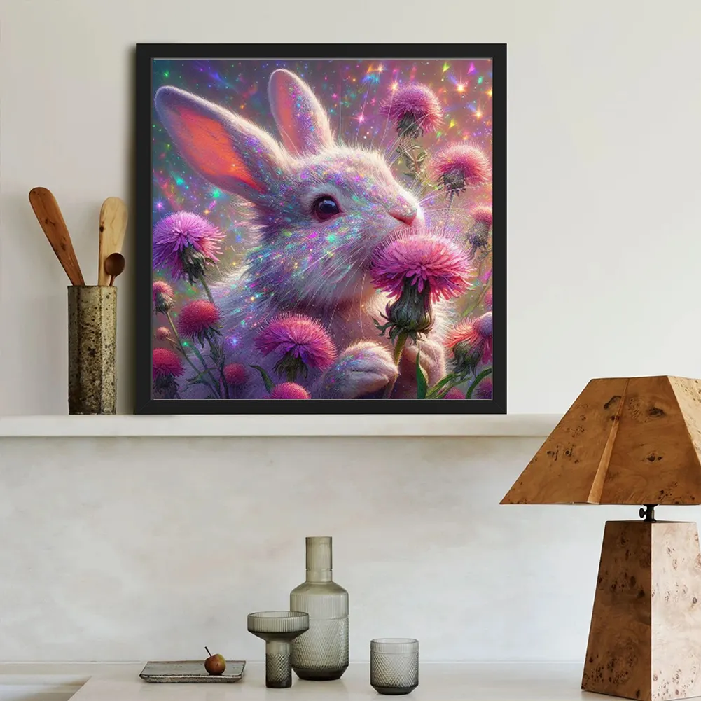 Diamond Painting - Full Round Drill - Rabbit(Canvas|40*40cm)