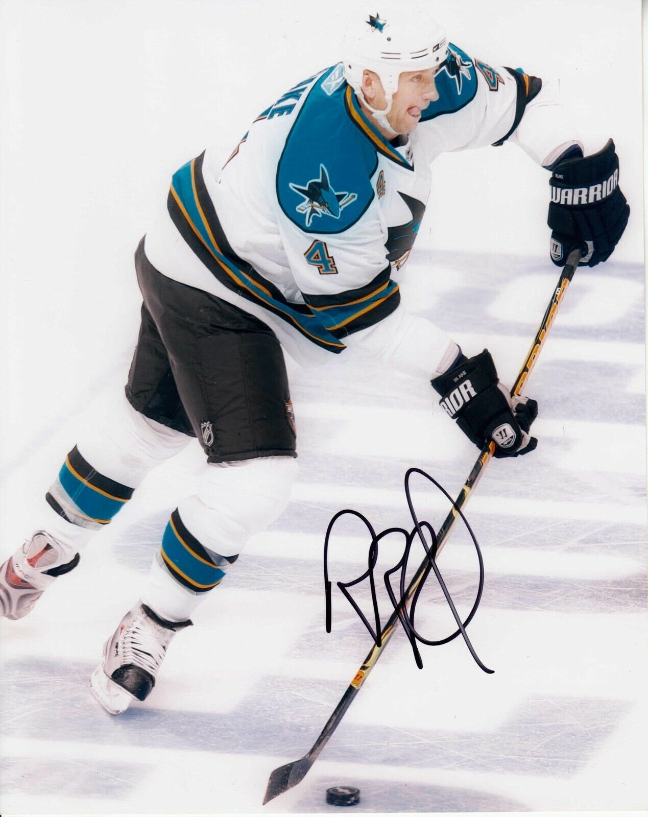 Rob Blake #2 8x10 Signed Photo Poster painting w/ COA San Jose Sharks