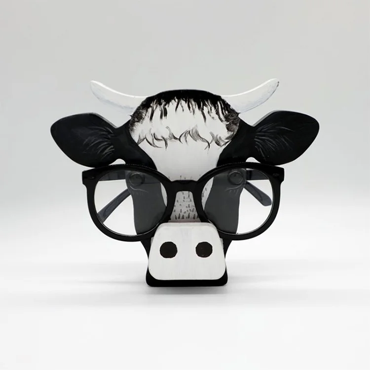 Glasses Holder Stand Gift - Bull Head