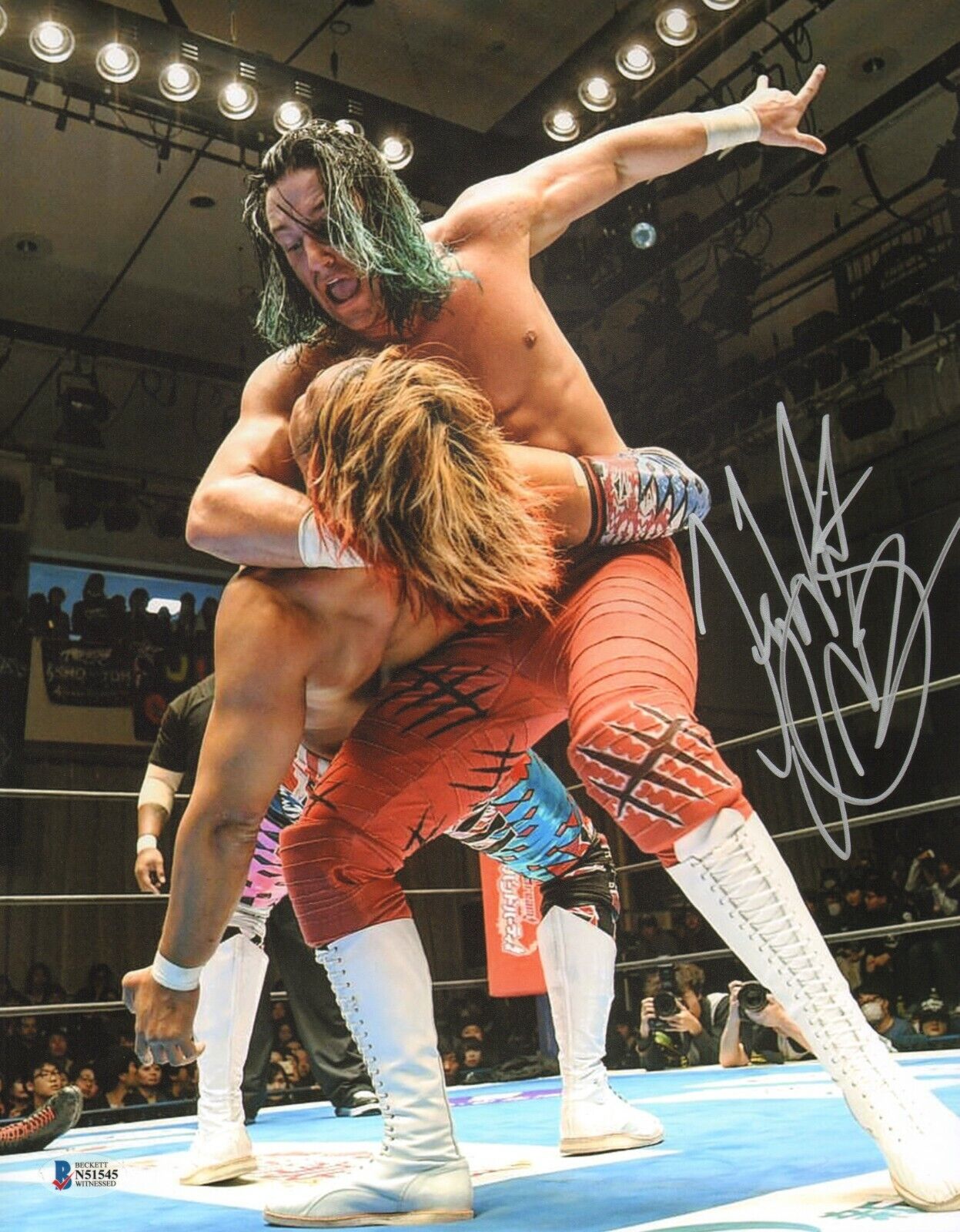 Jay White Signed 11x14 Photo Poster painting BAS COA New Japan Pro Wrestling Picture Autograph C