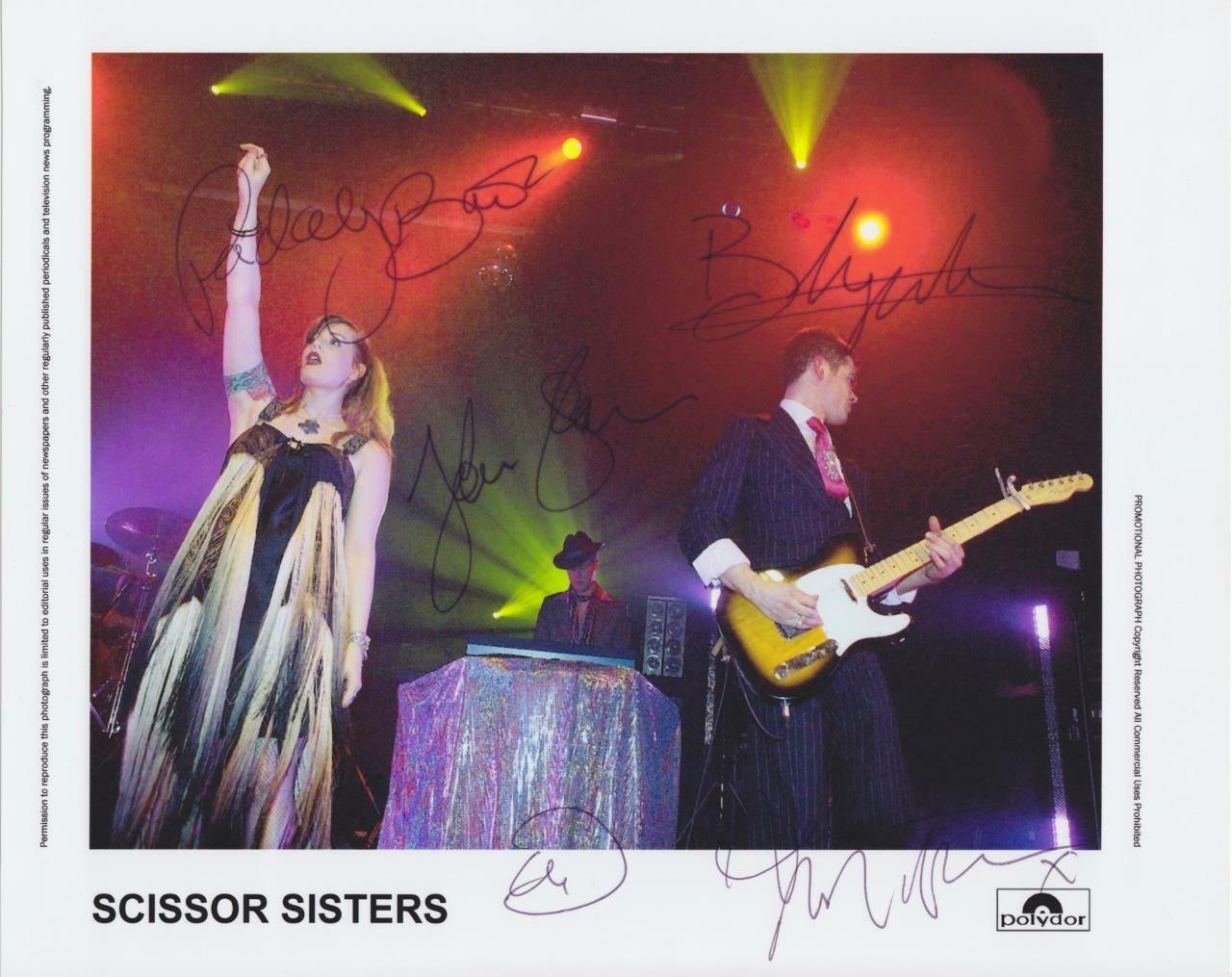 Scissor Sisters Band X5 SIGNED AUTOGRAPHED 10 X 8