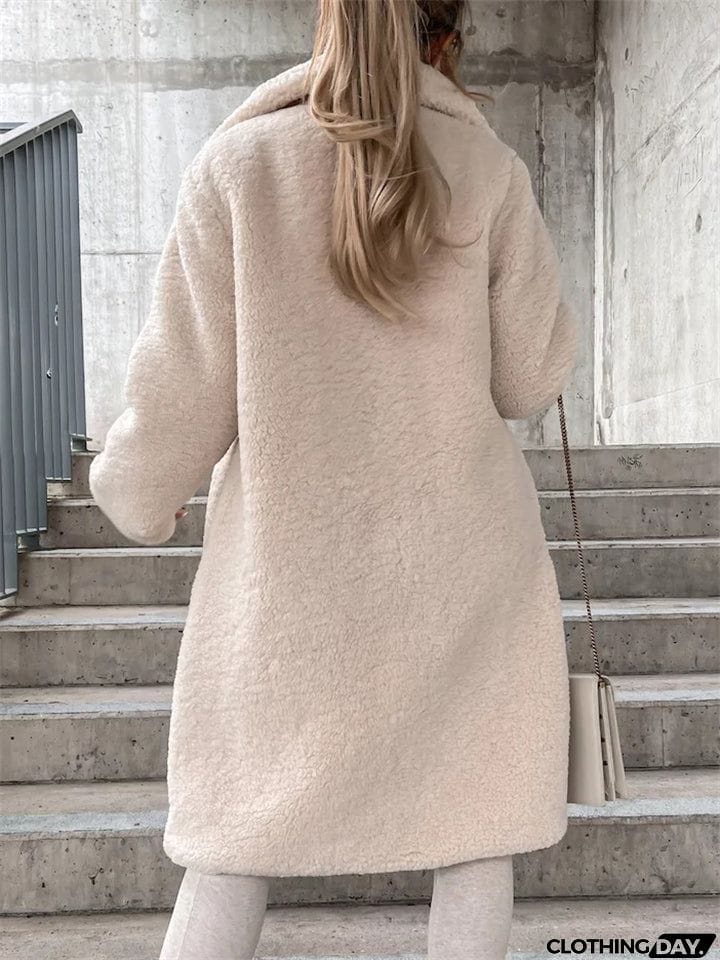 Plush Warm Thickening Winter Oversized Coats For Ladies