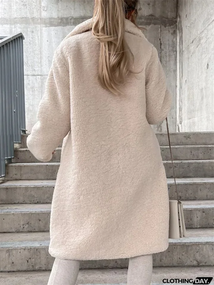 Plush Warm Thickening Winter Oversized Coats For Ladies