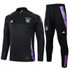 Joyfball 2024/2025 Germany Half-Pull Training Suit Black Football Shirt 1:1 Thai Quality