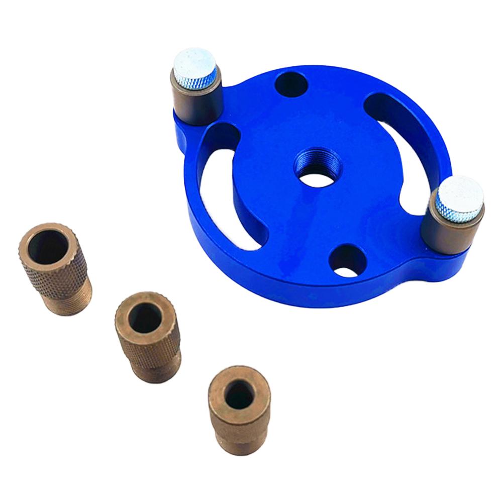 

6/8/10mm Wood Dowelling Self Centering Drill Guide Kit Hole Locator (Blue), 501 Original