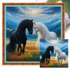 Two Horses-11CT Stamped Cross Stitch 45*45cm/17.72*17.72in tapestrymarket