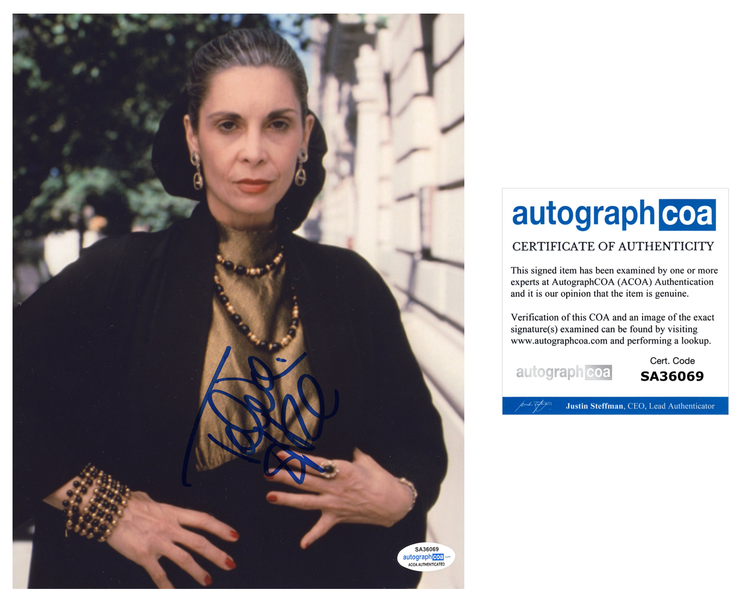 Talia Shire Signed Autographed 8x10 Photo Poster painting The Godfather ACOA COA