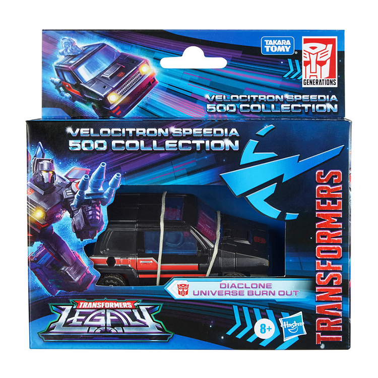 Hasbro Transformers Legacy Velocitron Speedia 500 Collection Deluxe Diaclone Universe Burn Out