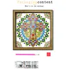 Diamond Painting Special Shaped Drill Mandala Cross With Frame(8.46x8.46inch)