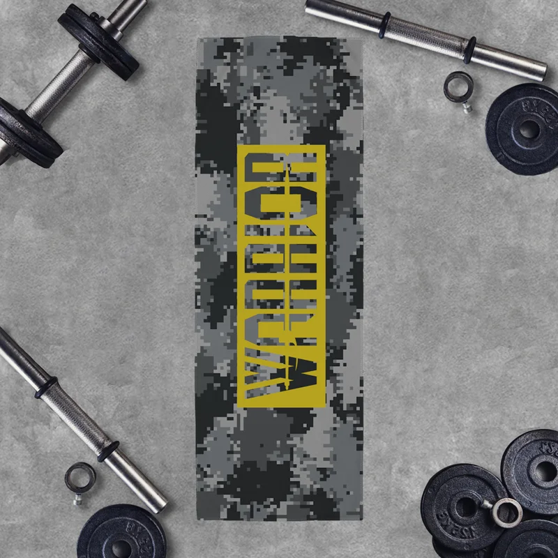 Camouflage Warrior Graphic Workout Cooling Towel tacday
