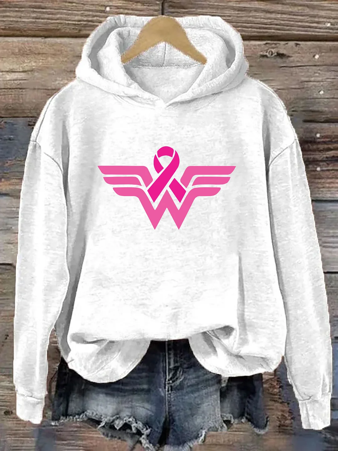 Cancer Ribbon Wonder Hoodie