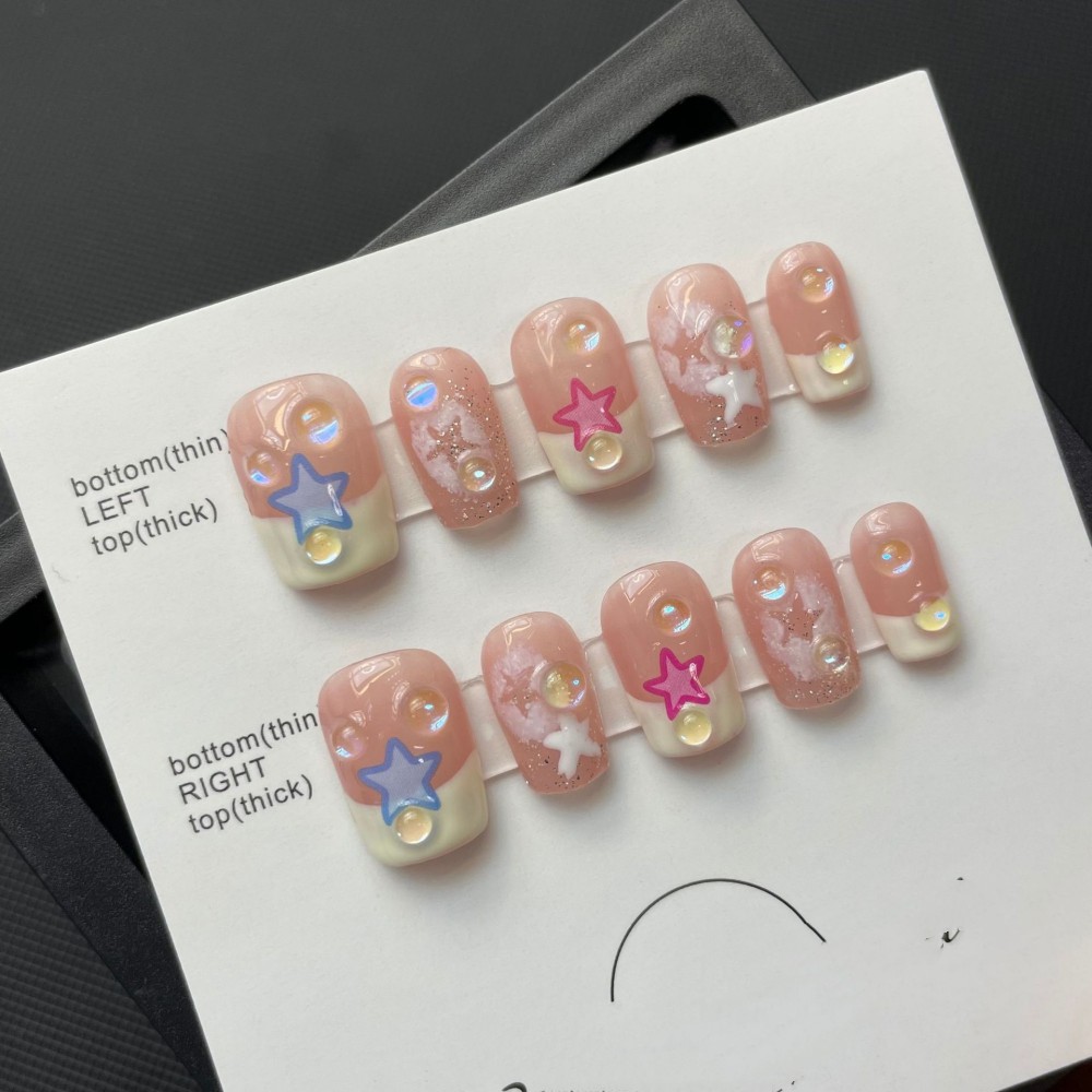 Mature Women Pure Handmade Finished Wearable Gentle Nails