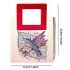 Sac &agrave; main DIY peinture en diamant avec poign&eacute;e carr&eacute;e, sac fourre-tout en diamant pour maquillage, kits de peintures multi-usages en diamants, sacs &agrave; main cr&eacute;atifs pour femmes, cadeau artisanal pour filles (colibri)