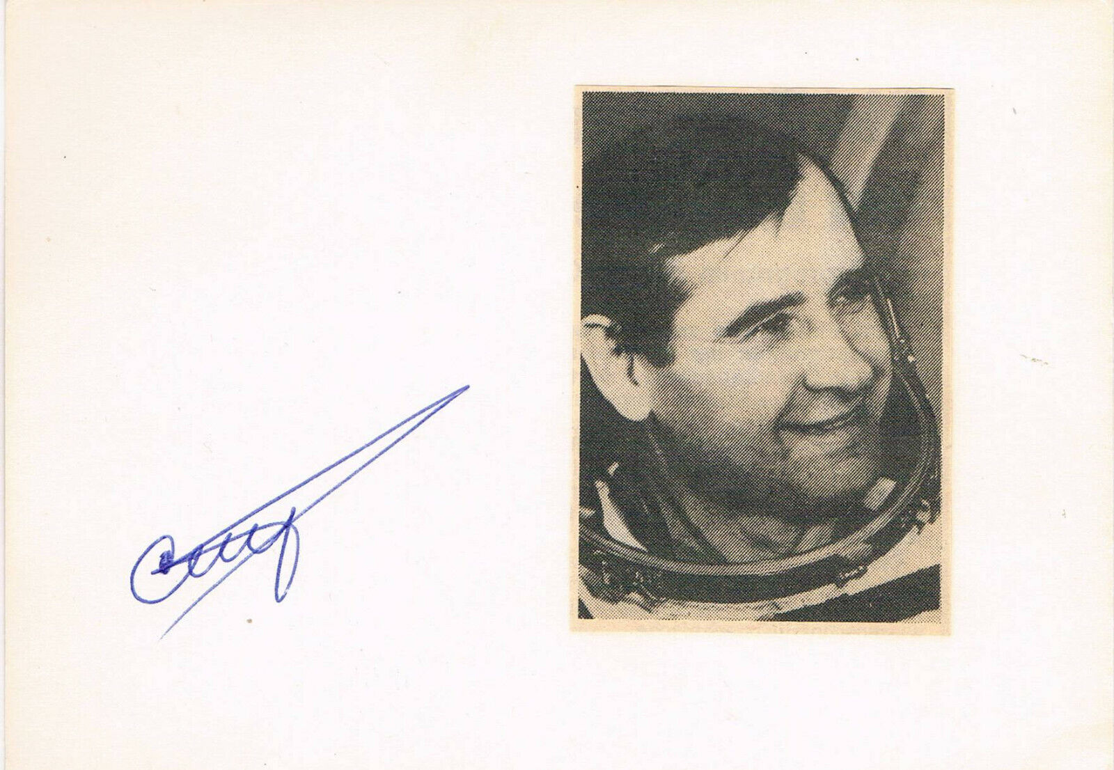 Gennadi Strekalov 1940-2004 autograph signed 4x6