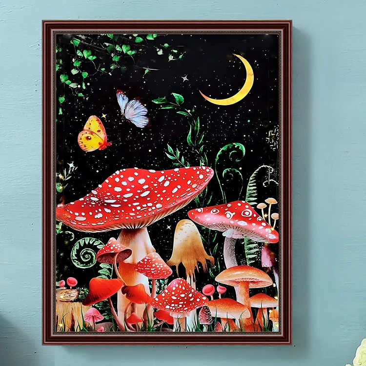 Mushroom Forest - Full Round - Diamond Painting (30*40cm)