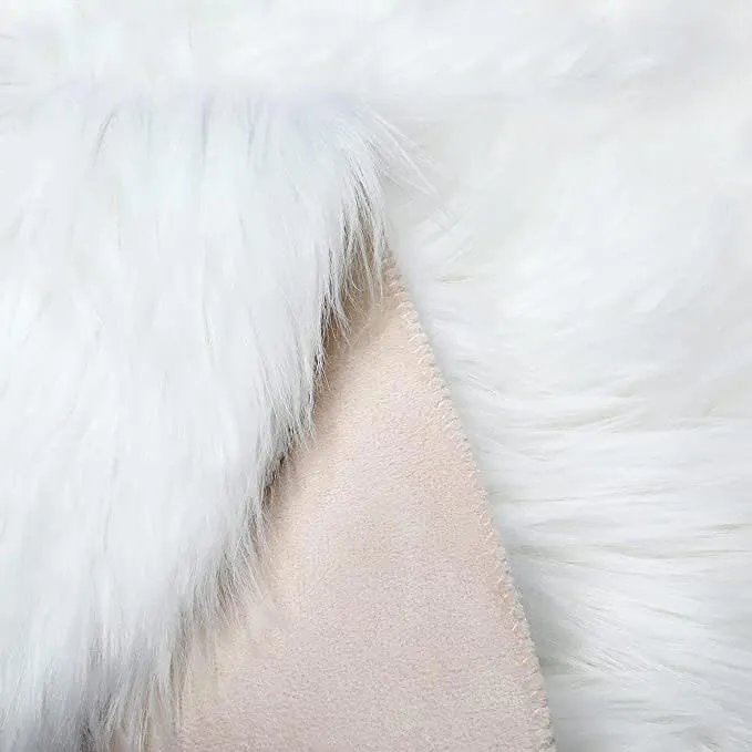 Faux Fur Round Area Rug