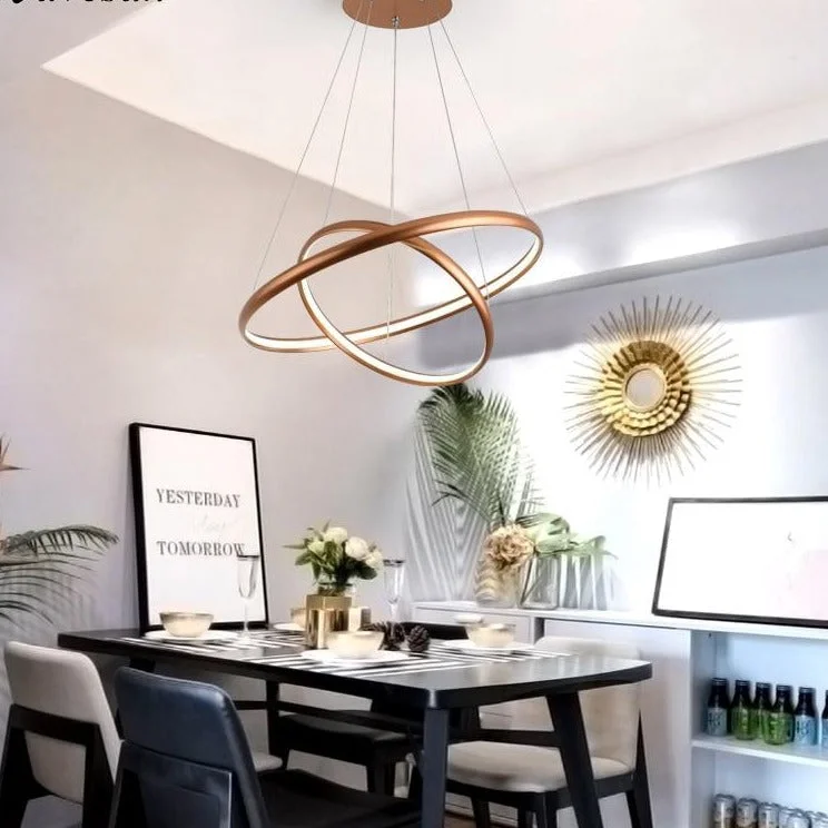 Modern Creative LED Pendant Lights For Living Room Restaurant Bed Room Aluminum Luminaria Lamp