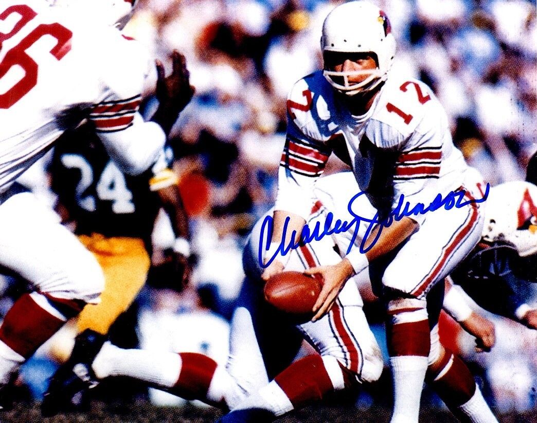 Autographed CHARLEY JOHNSON St. Louis Cardinals 8x10 Photo Poster painting w/COA