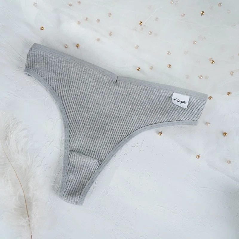 Women's Panties G-string Thong Cotton Underwear Sexy Panties Female Underpants Breathable Pantys Lingerie Ladies Thongs