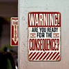 Warning - Vintage Metal Signs(12*16Inch) - Warning