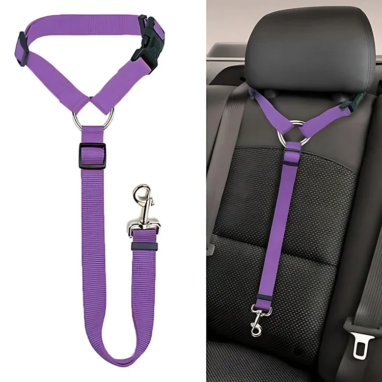 1 PACK Headrest Adjustable Car Dog Leash slivor
