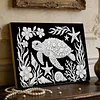 uk.everydayedeals DIY Pearl Painting With Frame - Handmade Self-Adhesive Pearls - Turtle(20*30cm)