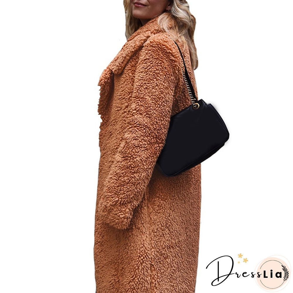 Ladies Girls Thick Warm Coat Jacket Coat Zip Up Tops Plus Size