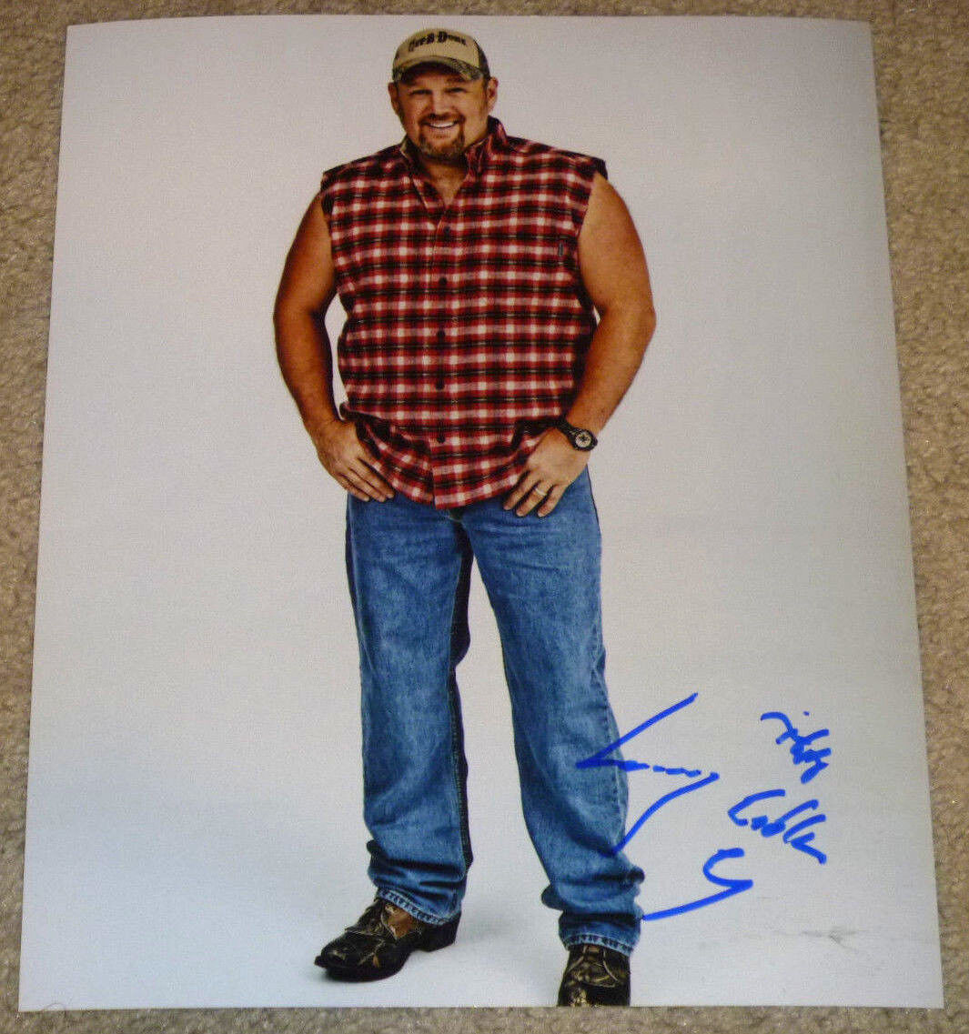 Larry the Cable Guy Authentic Signed 8x10 Photo Poster painting Autographed, Actor, Comedian