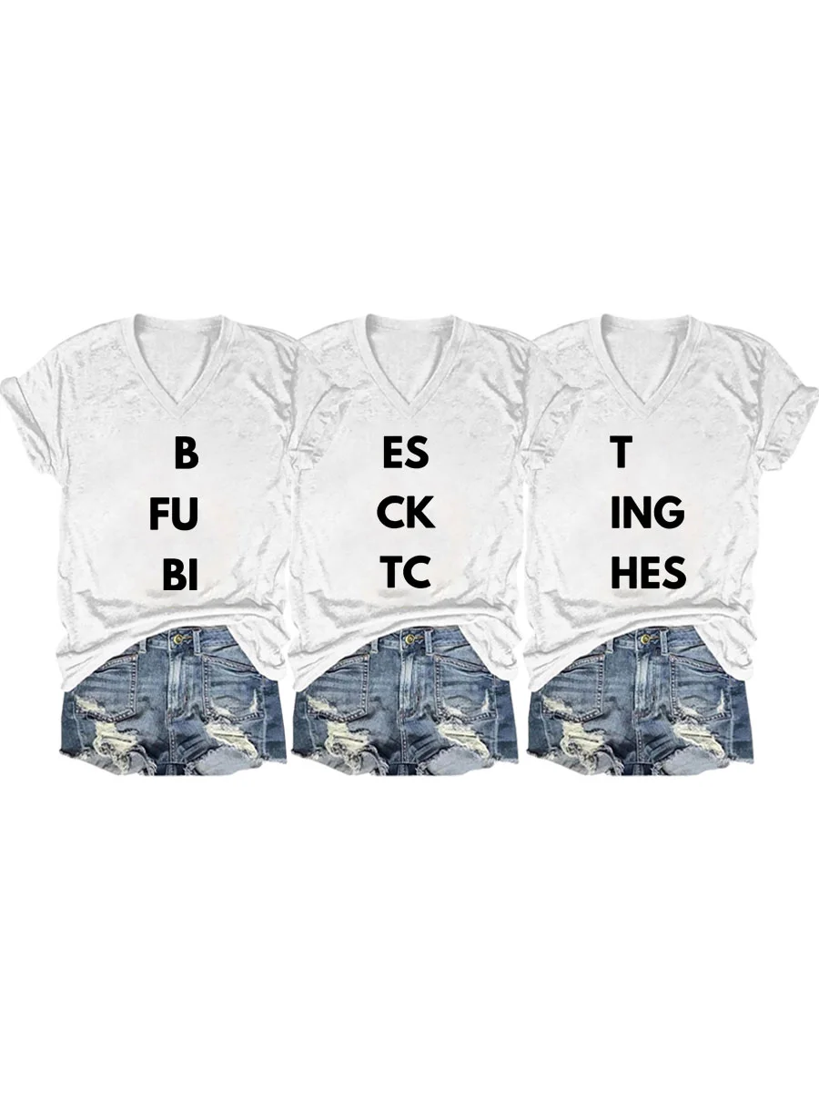 Funny V-neck T-shirt