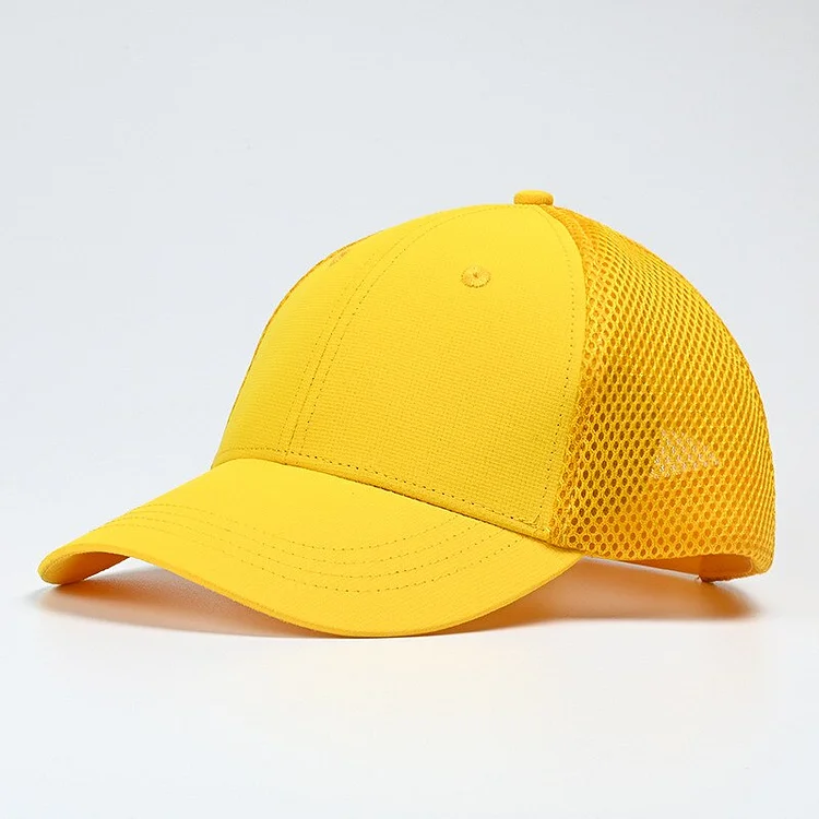Adult women breathable mesh sports hat Outdoor male 6 panels custom Trucker hat Fishing sun hats Men Baseball cap with logo