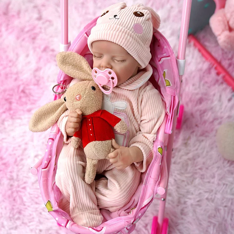 JIZHI® 17 Inch Lifelike Reborn Baby Soft Skin Realistic Newborn Baby Dolls  Boy
