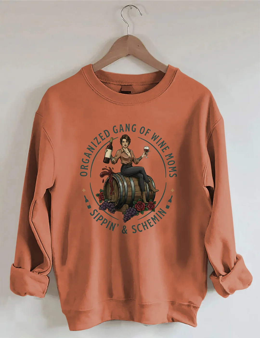 Organized Gang Of Wine Moms Sweatshirt