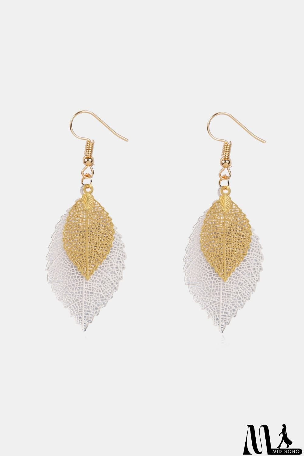 MidiSono - Leaf Shape Dangle Earrings