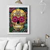 (5 Sizes) Flower Skull-Full Square Diamond Painting