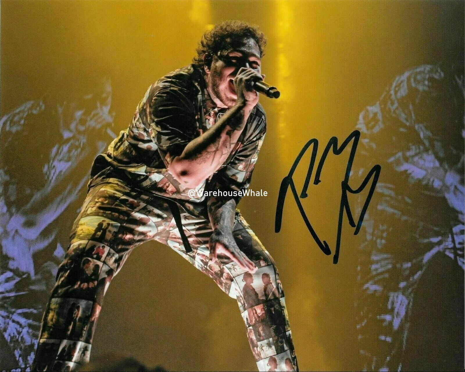 Post Malone Autographed Signed 8x10 Photo Poster painting (Rapper Pop Concert) REPRINT