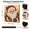 (20x20cm)Santa Claus Pearl Painting Art Kits With Inner Frame Pearl Gem Paintings Picture Arts Craft for Adults Beginners Home Wall Decor