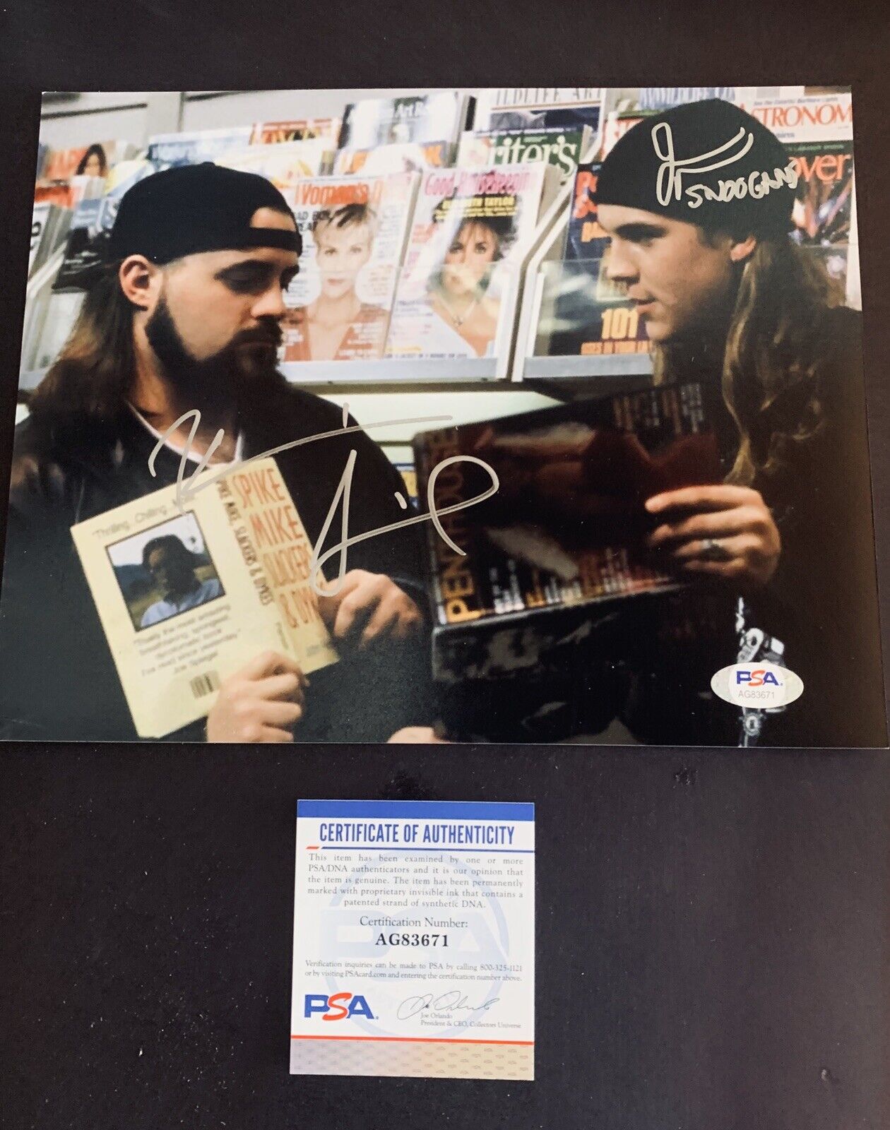 jay and silent bob Signed 8x10 Psa Coa