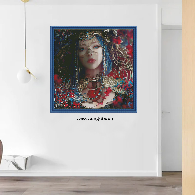 [ZZ0668-Princess Gutiri of the Western Regions]  Painting Fairy Cross Stitch