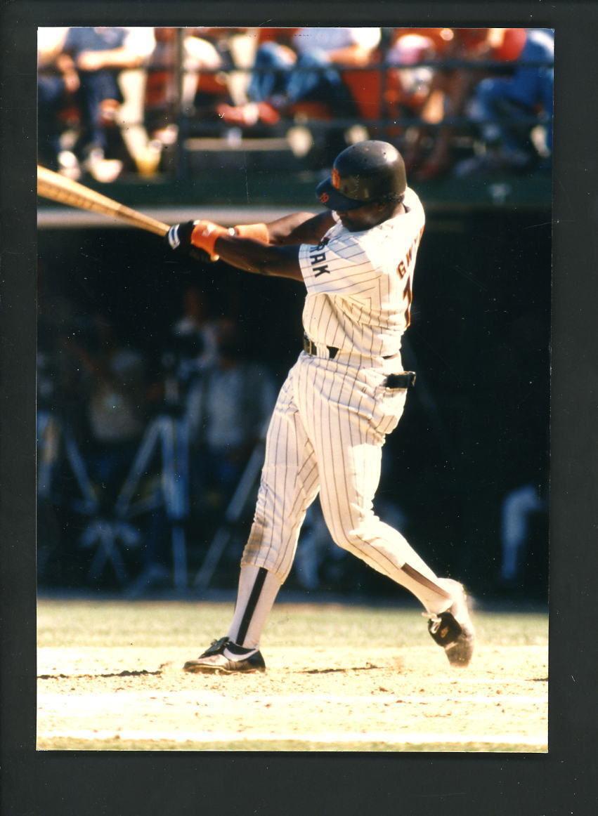 Tony Gwynn Press Original COLOR Photo Poster painting 5 x 7 San Diego Padres action swinging