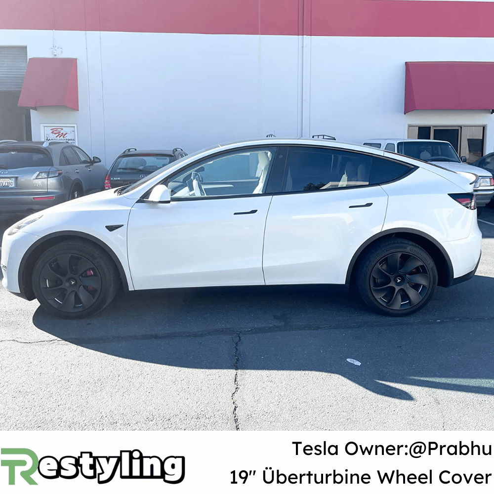 Tesla Model Y Uberturbine Wheel Cover for the 2019 2023 Model Y 19 Inch Wheel Hub