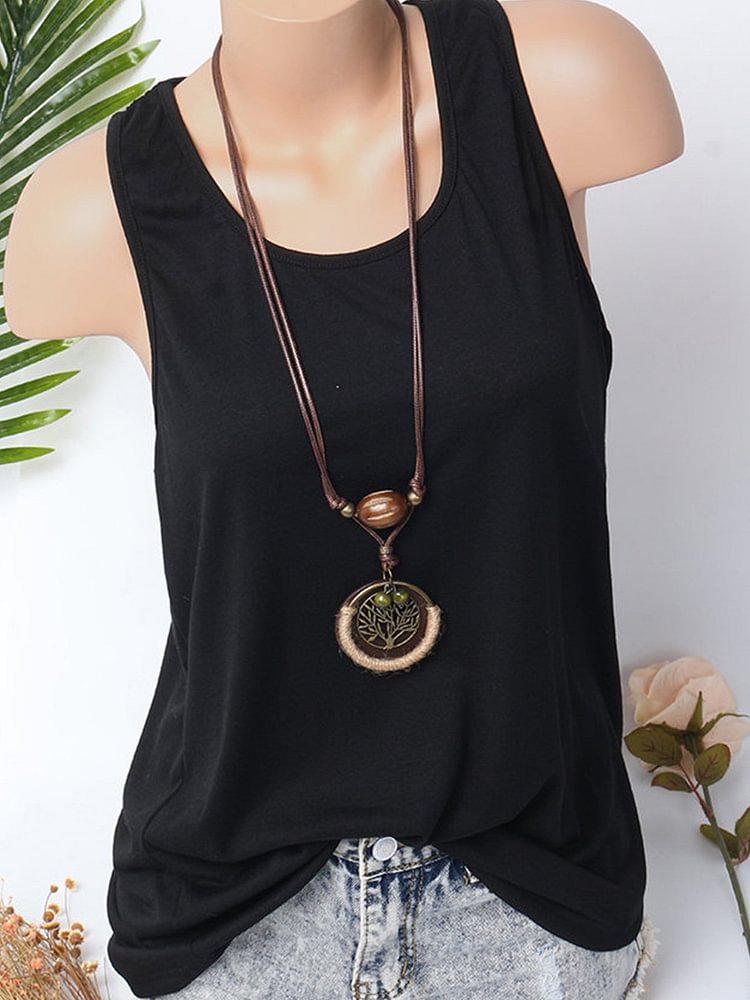Bestdealfriday Casual Cotton Blend Sleeveless Shirts Tops 9365312